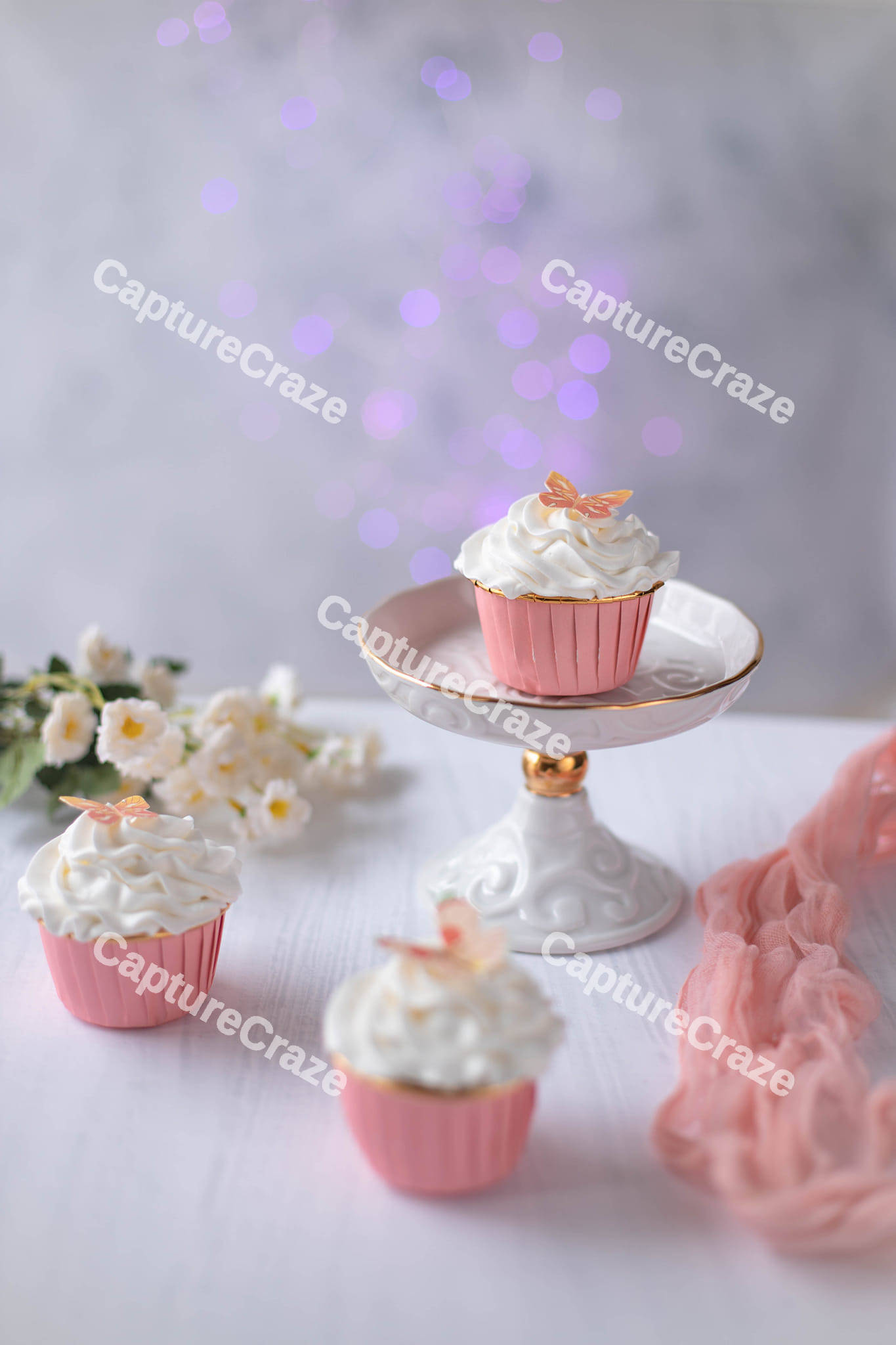 Cupcakes on a display stand
